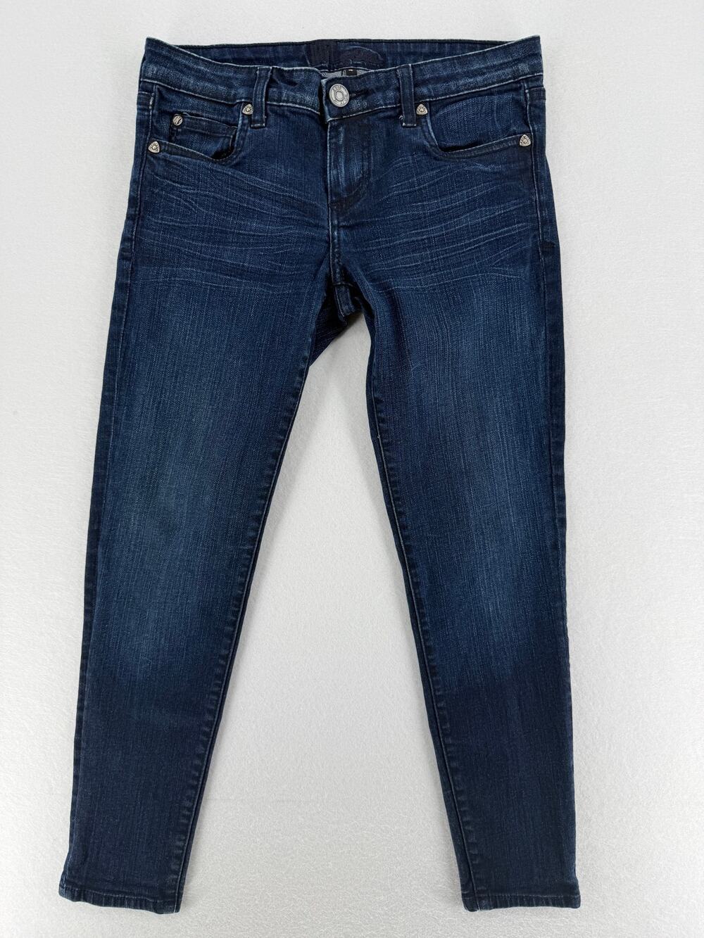 KUT From The Kloth Womens 4 Dark Wash Skinny Jeans Stretch Whiskered Blue